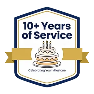10+ Years of Service